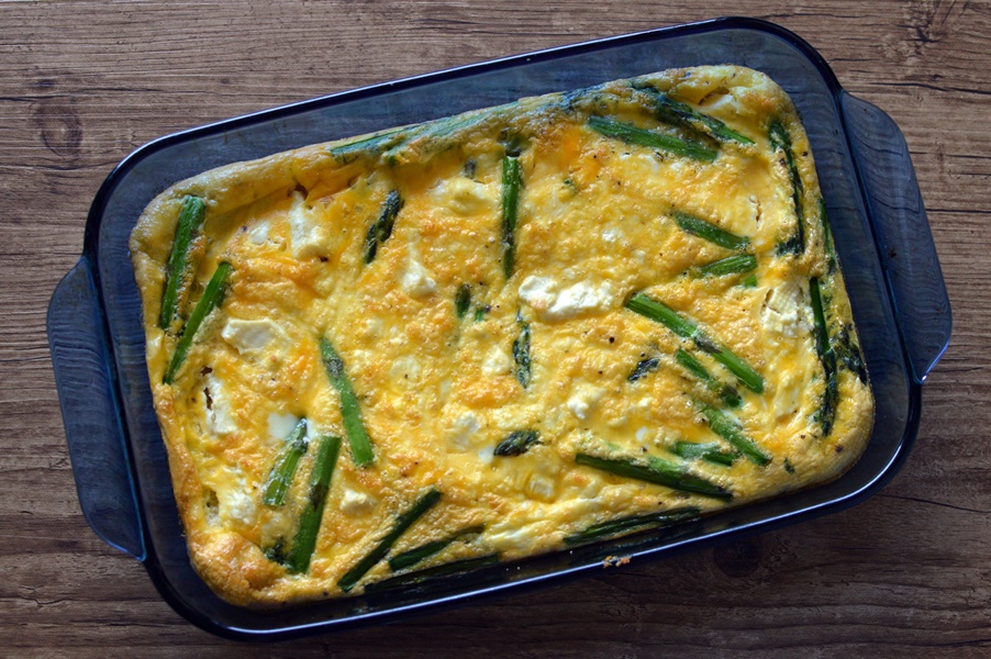 Recipe Asparagus and feta frittata Gaby Mora