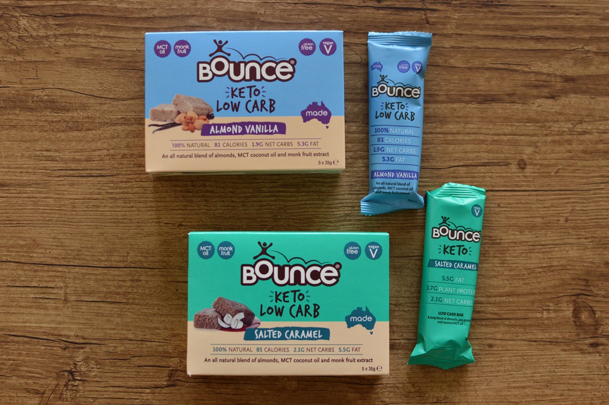 Product review Bounce keto low carb bars Gaby Mora