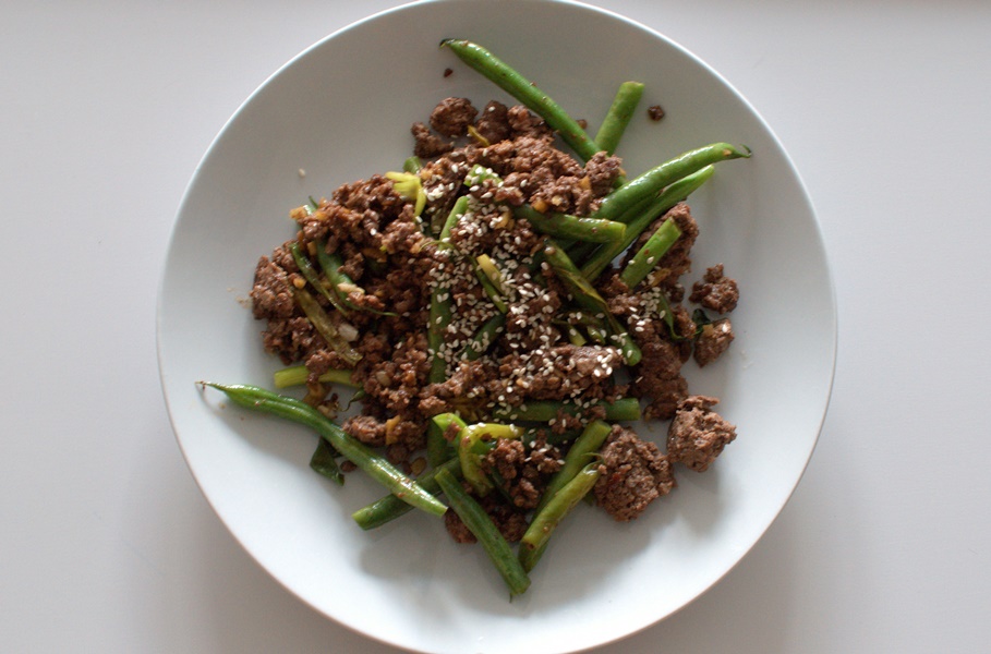 Recipe: Ground beef and green beans - Gaby Mora